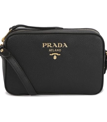 バッグ PRADA NERO Prada Milano Leather Crossbody Bag Black 1BH096: Handbags: Amazon.com